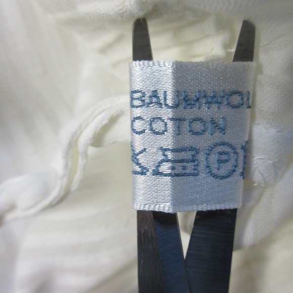 Celestine Pajama Set Women White Striped 100% Cotton Lace Trim Lounge Vtg 252 - Picture 4 of 16